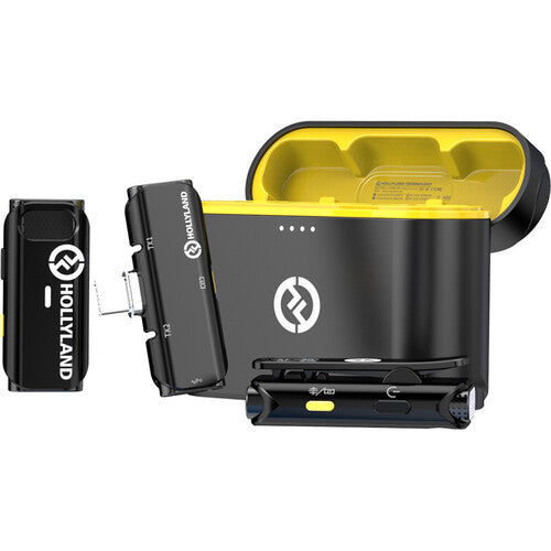 Hollyland LARK C1 DUO 2 Person Wireless Microphone System with USB C Connector for Mobile Devices (Black, 2.4 GHz) Hollyland LARK C1 DUO 2 Person Wireless Microphone System with USB C Connector for Mobile Devices (Black, 2.4 GHz)